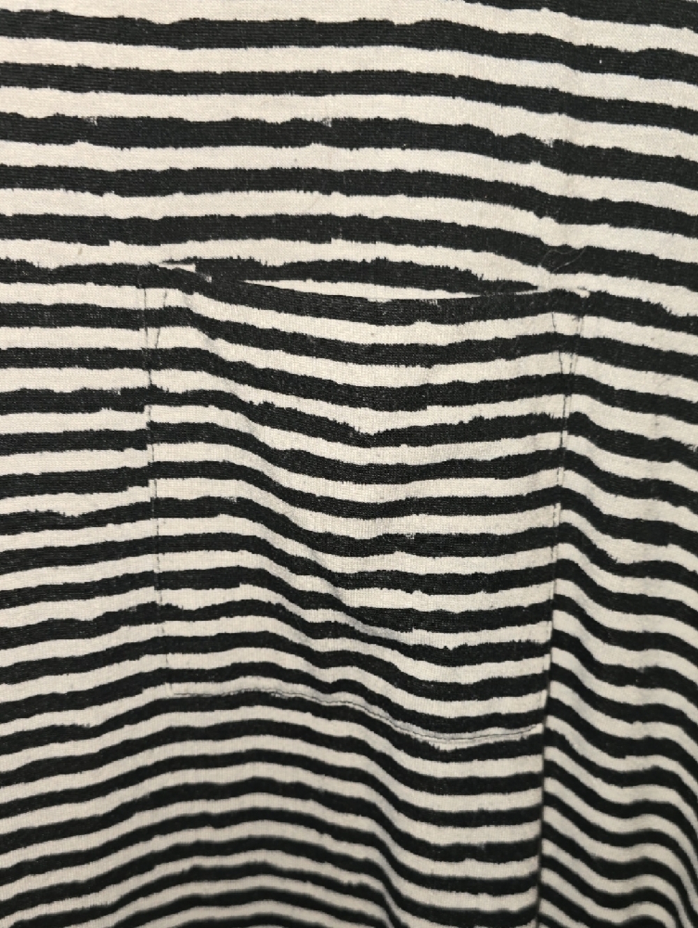 LuLaRoe Carly Black & White Striped High-Low Tee Dress - Picture 5 of 6